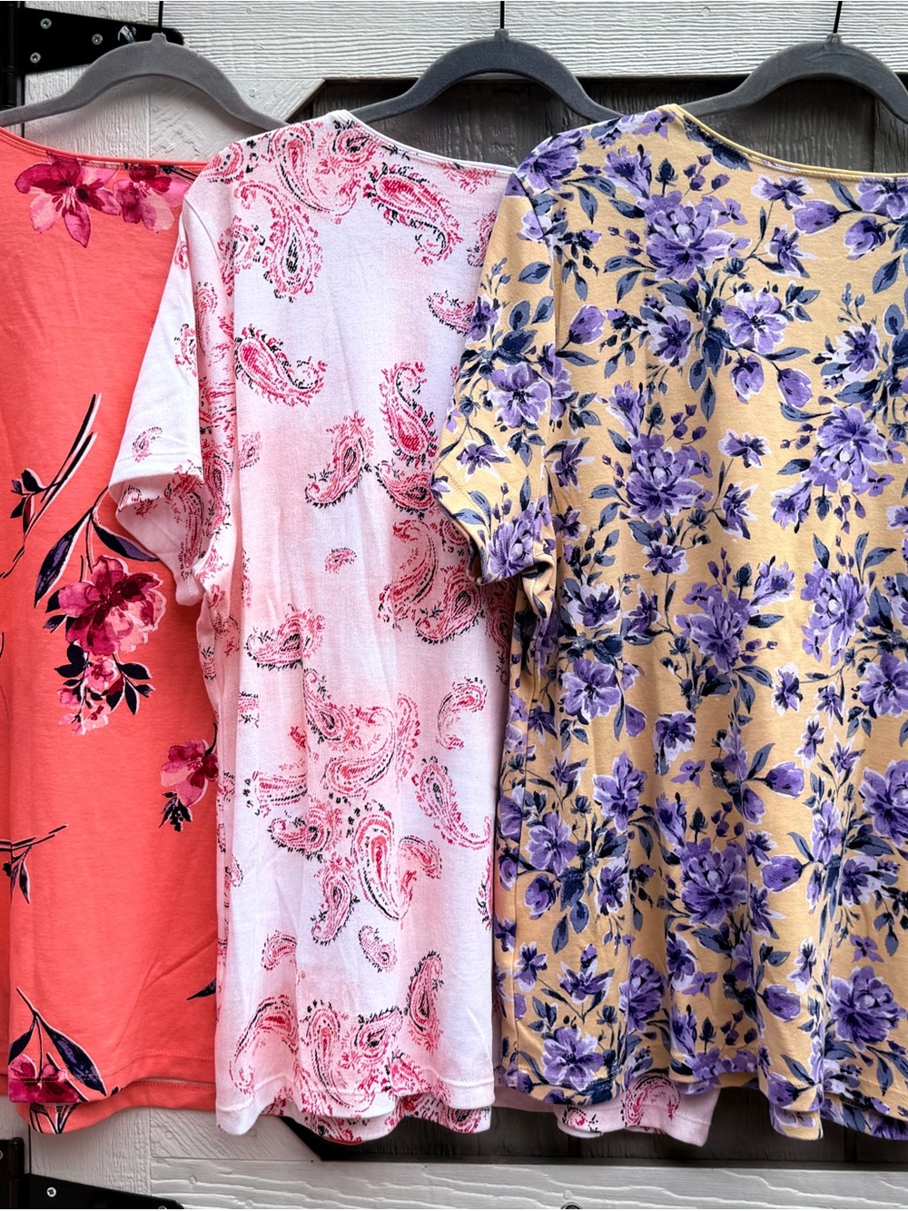 3 Karen Scott Floral Short-Sleeve Scoop-Neck Tops - Picture 5 of 5